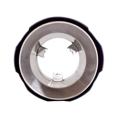 Muffler Tip round id 42-74mm stainless steel black