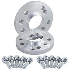 2 wheel spacers 18mm 5x112 center hole 66,6 with bolts