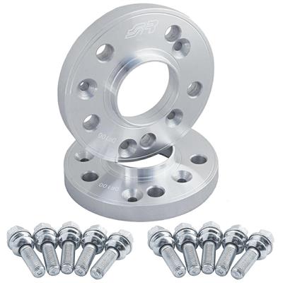 2 wheel spacers 18mm 5x112 center hole 66,6 with bolts