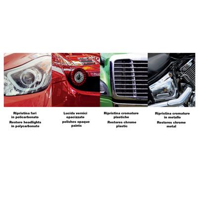 Yellowed headlight restoration spray