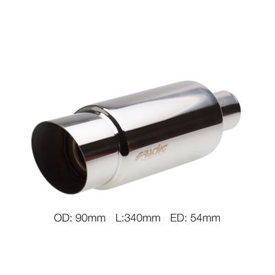 Marmitta rotonda inclinata acciaio inox