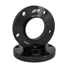 2 wheel spacers black aluminium 20mm 5x130 center hole 84,1