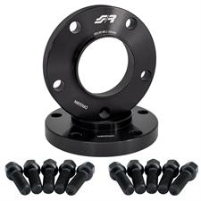 2 wheel spacers black 16mm 5x130 center hole 84,1 with bolts