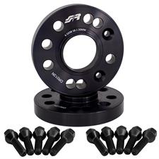 2 wheel spacers black 20mm 5x98 center hole 58,1 with bolts