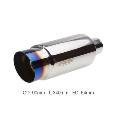 Marmitta rotonda inclinata acciaio inox