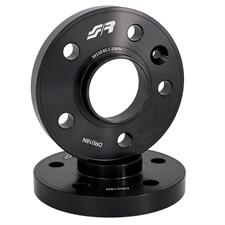 2 wheel spacers black aluminium 20mm 5x110 center hole 65,1