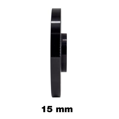 2 wheel spacers black 15mm 5x112 66,6 with spherical bolts