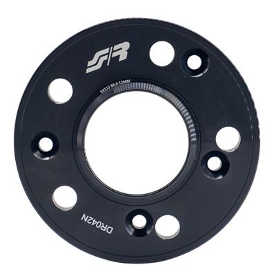 2 wheel spacers black 12mm 5x112 center hole 66,6 with bolts