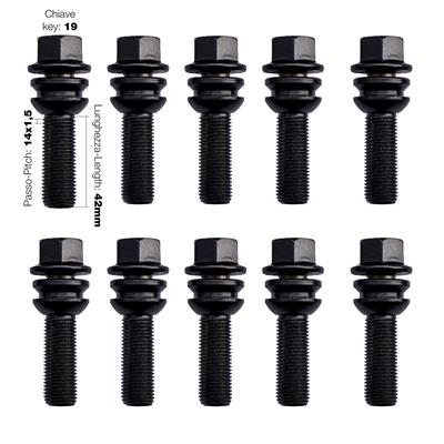 2 distanziali ruota neri 12mm 5x112 centraggio 66,6 con bull.