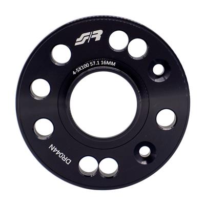 2 wheel spacers black 16mm 4-5x100 center hole 57,1 with bolts