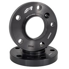 2 distanziali alluminio nero 20mm 5X120 mozzo 72,6
