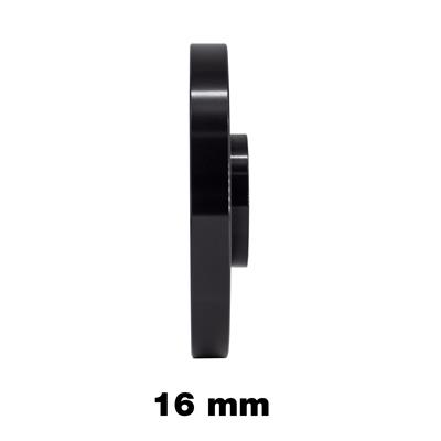 2 distanziali alluminio nero 20mm 5X120 mozzo 72,6