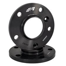 2 distanziali alluminio nero 12mm 5X120 mozzo 72,6