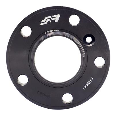 2 wheel spacers black 12mm 5x120 center hole 72,6 with bolts