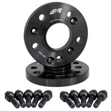 2 distanziali ruota neri 18mm 5x112 centraggio 66,6 con bull.