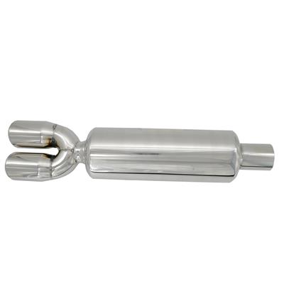 Muffler round double stainless steel