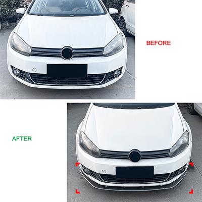 Lip splitter per VW Golf VII no GTD Rline