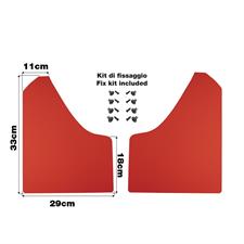 Mudflaps red