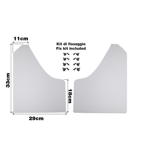 Mudflaps white