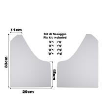 Mudflaps white