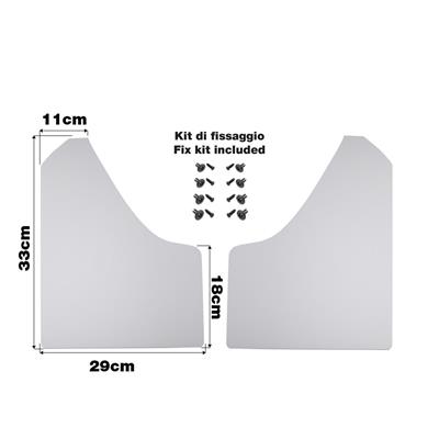 Mudflaps white