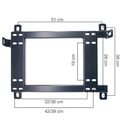 Seat rails left BMW E36-E46