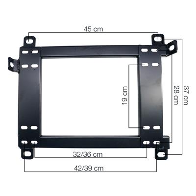 Seat rails left BMW E90-E92