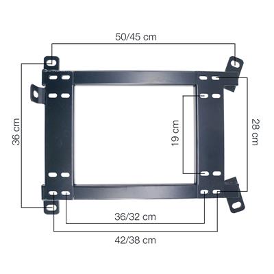 Seat rails left VW GOLF VII