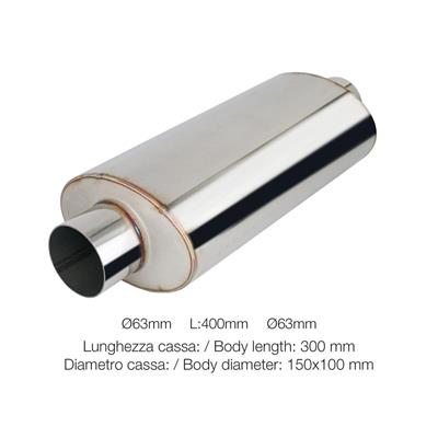 Silenziatore universale id 63mm