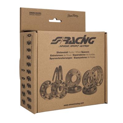 2 distanziali ruota neri 15mm 5x112 66,6 con bulloneria sferica