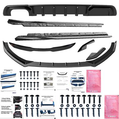 Body kit Audi A3 (8V) Sedan Facelift 2016-2020 scarico doppio L