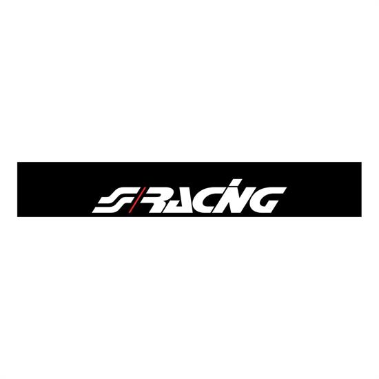 Fascia parasole nera 150x24 cm - FASCE PARASOLE E FIANCATA - Simoni Racing