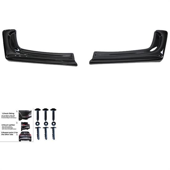 Rear Side Diffusors BMW 3-Series F30 Facelift M-Sport 2015-2018