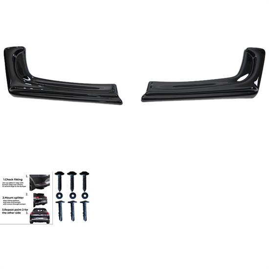 Rear Side Diffusors BMW 3-Series F30 Facelift M-Sport 2015-2018