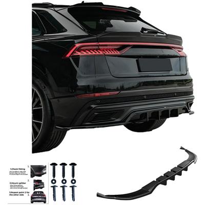 Minigonna paraurti posteriore Audi Q8 S-Line MK1 2018-2023 -
