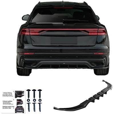 Minigonna paraurti posteriore Audi Q8 S-Line MK1 2018-2023 -
