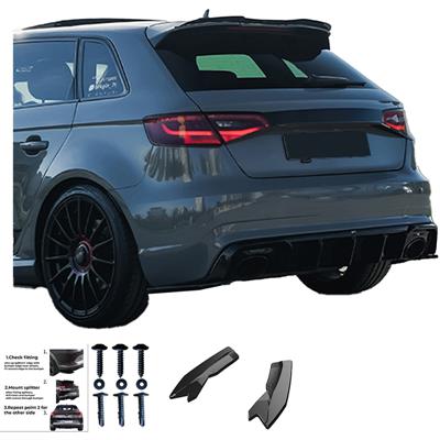 Rear Side Diffusors Audi RS3 8V Sportback 2015-2016 -