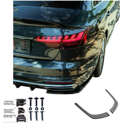 Rear Side Diffusors Audi A4 (B9) Sedan/Avant Facelift 2019-2024