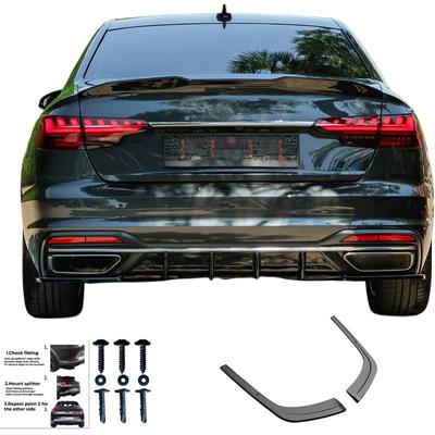 Rear Side Diffusors Audi A4 (B9) Sedan/Avant Facelift 2019-2024