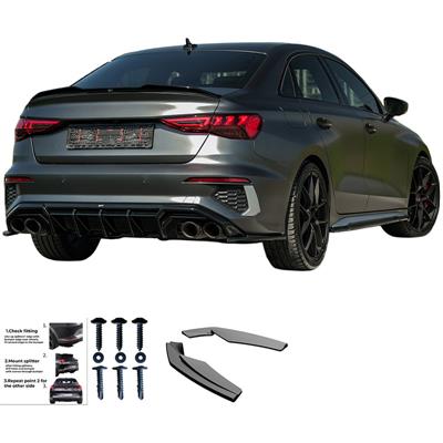 Rear Side Diffusors Audi A3 8Y Sedan S3/S-Line 2020-2024 -