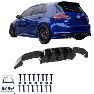 Rear Diffuser Volkswagen Golf VII HB R 2013-2016 -