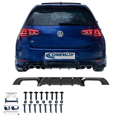 Rear Diffuser Volkswagen Golf VII HB R 2013-2016 -