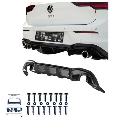 Rear Diffuser Volkswagen Golf VIII HB GTI 2020- -