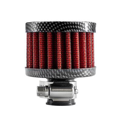 Mini filtro conico cotone rosso Carbon type 1