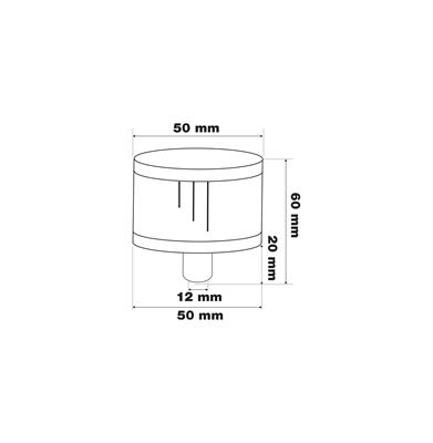 Mini filtro conico cotone rosso Chrome type 1