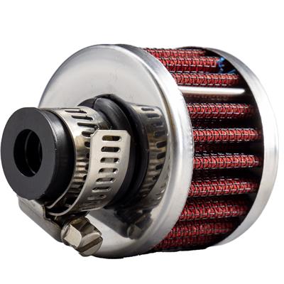 Mini cone air filter red cotton Chrome type 1