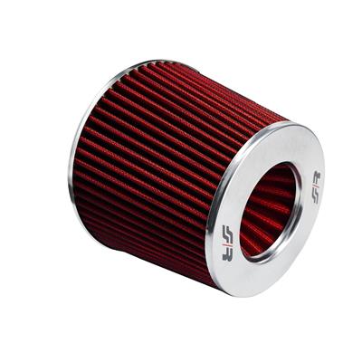 Air Filter double cone helicoidal red cotton