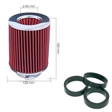 Air Filter double cone red cotton