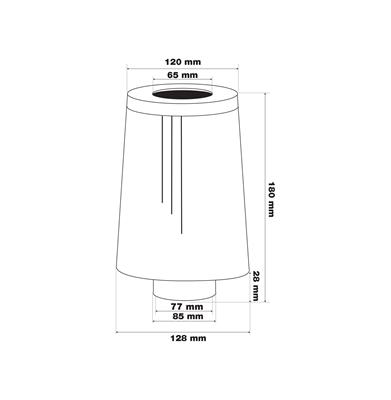 Air Filter double cone red cotton