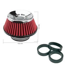 Air Filter single cone ultralight red cotton